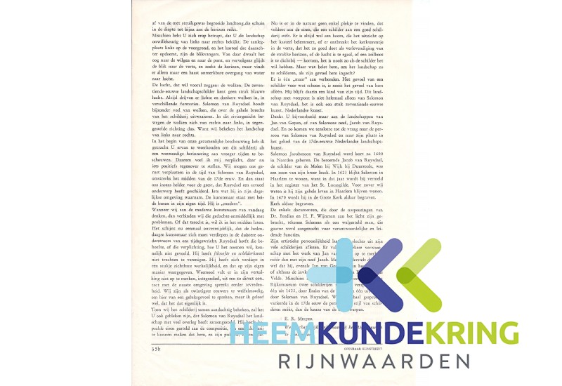 Tekst behorende bij Schilderij Salomon Jacobzoon van Ruysdael (2)